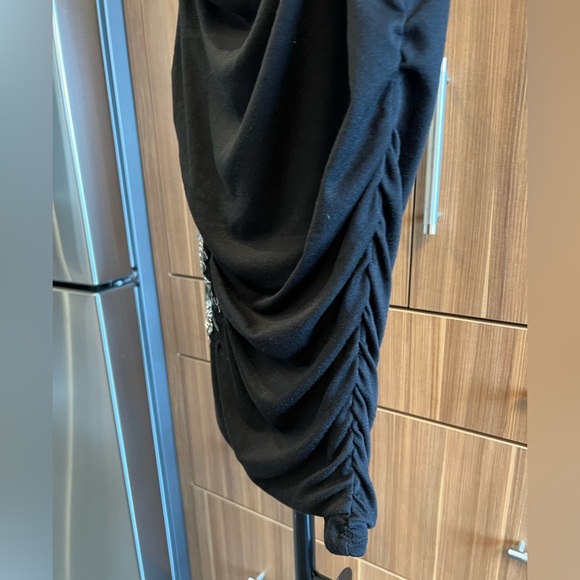 Mandee Black with Silver Side Sequins Top - Size Medium - Picture 7 of 9